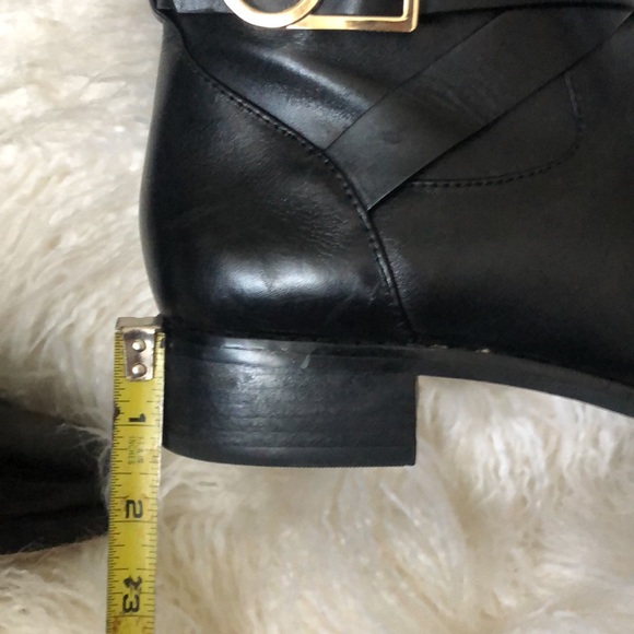 Michael Kors Bryce Tall Genuine Leather Black Boots - Picture 7 of 9